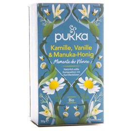 PUKKA Bio Kamille, Vanille & Manuka-Honig Tee, 1er Pack (20 x 1,6 g Teebeutel) - BIO