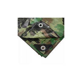 Tarpaulin with Eyelets (1.3 x 2.2 m - 90 g/m²) - Fabric Tarpaulin, Cover, Cover Film for Garden, Camping, Survival Protection, Double Edges, Robust Corners, UV-Resistant and Waterproof Tarpaulin