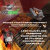 PROMADE - Coconut Shell Charcoal Briquettes – Long-Lasting, High Heat,