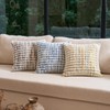 Aeckself Boho Chenille Tufted Pillow Cover 18x18 Inch, Decorative Square