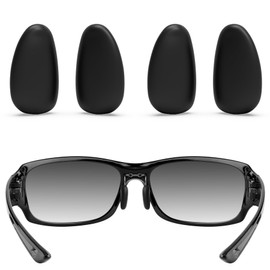 ToughAsNails 2 Pairs Replacement Nose Pads for Maui Jim Red Sands MJ432 59mm Sunglasses Black&Black