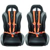 5 Point Harness (Pair) With Bypass Plug (Orange, 5 Point)