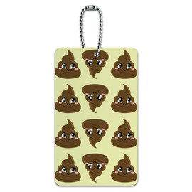 Cute Poop Pattern Luggage Card Suitcase Carry-On ID Tag