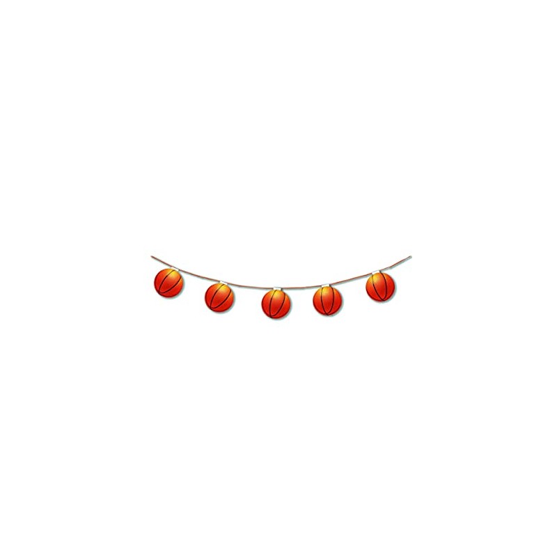 1 Girlande - Basketball Ball - feuerfest - 3,20 Meter