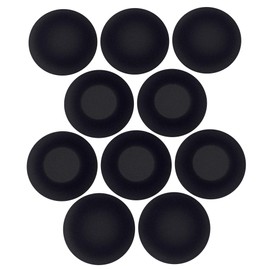 Ear Cushions Ultra Soft Foam Cover 60mm - 2.4" inch Replacement for Most Standard Size Office Telephone Headsets, Headphones, Earphones Earbuds (Black) 10 Pack