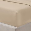 Oxford Homeware Beige Single Fitted Sheets -100% Brushed Microfibre 1800