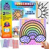 PURPLE LADYBUG SUNGEMMERS Window Gem Art Suncatcher Kits - Summer
