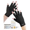 jozidea UV Gloves for Gel Manicures, UPF50+ UV Protection Gloves,