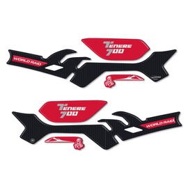 labelbike - 3D Resin Sticker Kit for Motorcycle Hand Guards Compatible with Yamaha Tenere 700 - Red