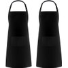 PB TECH Aprons 2 Pcs Adjustable Bib Aprons with 2
