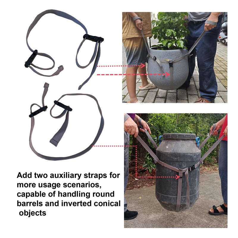 Storbuffs Potted Plant Mover and Lifting Straps for Garden, Landscaping