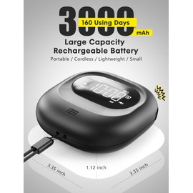 ROCAM Loud Dual Alarm Clock with Bed Shaker, Vibrating Alarm Clock for Heavy Sleepers Adults/Kids/Teens/Deaf, Rechargeable Battery Operated, Travel Digital Clock for Bedrooms, DST, Weekday/Weekend