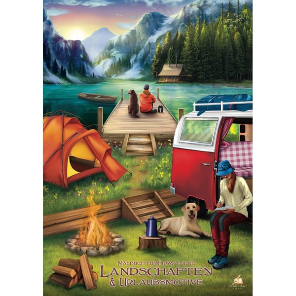 Malbuch für Erwachsene Landschaften und schöne Urlaubsmotive: 50 wunderschöne Landschaftsmotive