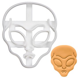 Alien Grey Alien Cookie Cutter, 1 Piece. Bakerlogy