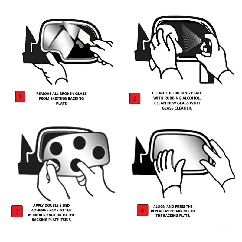 Burco 6142H Driver Side Power Replacement Mirror Glass for 2009-2014