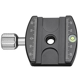 Leofoto LHC-60 60mm Screw-Knob Clamp, with Plate, ARCA/RRS Ball Head Compatible