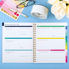 AT-A-GLANCE 2026 Planner, Simplified by Emily Ley, Weekly & Monthly, 8.5" x 11", Large, English Garden (EL46-905-26)
