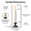 Xodus Innovations FPC1205A-2 Battery Operated LED Window Candle, Dusk to
