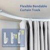 CBSRORO Room Divider Curtains Set White Curtain Ceiling Track with