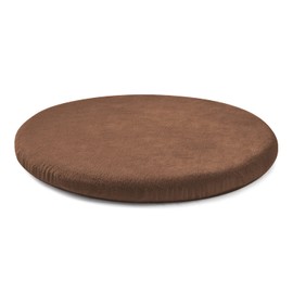 Gumcoly Round Memory Foam Chair Cushion Circle Bar Stool Pad Detachable Chair Seat Cushion with Removable Cover and Rubber Back Anti Slip Kitchen Dining Chair Pad 13 Inches Coffee