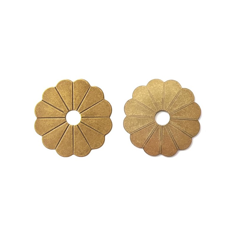 Tiazza 10Pcs Brass Backplate Washers Classical Furniture Decoration Gasket Brass