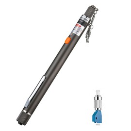 Duogalia Portable Visual Fault Locator - 10Km Fiber Optic Tester Kit Include VFL Fiber Optic Tools with Single Mode 9/125um FC-LC Adapter (Gray)