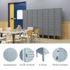 Yizosh Metal Locker with 5 Doors, Tall Steel Storage Lockers
