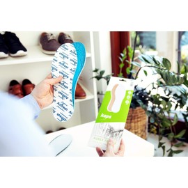 6 Pair Pack Set Actifresh Hygienic Shoe Insoles with Swiss Antibacterial Technology by Sanitized | Made in Europe | Cut to fit | Kaps