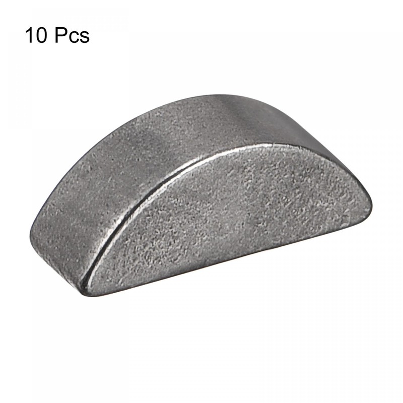 sourcing map Crescent Wedge 45# Steel 10 mm Length x