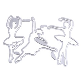 Ankexin Ballet Dancer Metal Cutting Die Ballerina Die Cuts Embossing Mould Template for DIY Paper Art Crafts Photo Album Decor
