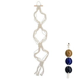 JAWAI Boho Hat Hanger for Wall Display, Hat Organiser for Wall Hanging, Decorative Cap Holder, Hat Organiser Wall, Suitable for Hats with Wide Brim, Decorative Cabinets and Doors