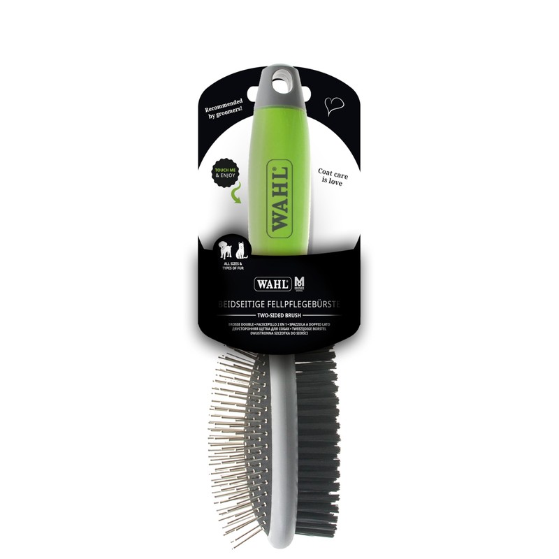 Moser / Wahl 2999-7025 Beidseitige Fellpflegebürste, 1 Stück (1er Pack)