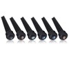 6Pcs Ebony Bridge Pins With Abalone Shell for Acoustic Folk