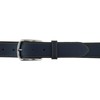 TigerTie Cowhide Leather Belt in Light Brown Buckle in Silver