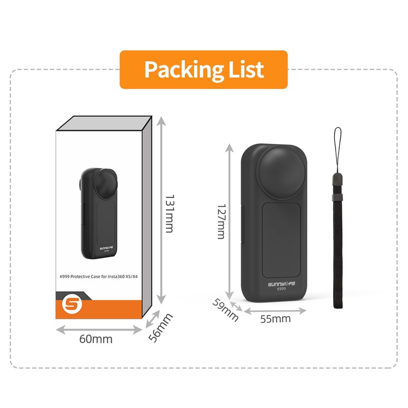Taoricup Insta360 X5 Compatible Protective Case Protective Cover for Insta360