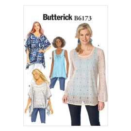 Butterick Patterns B6173A50 Misses' Tunic Sewing Template and Top, A5 (6-8-10-12-14)