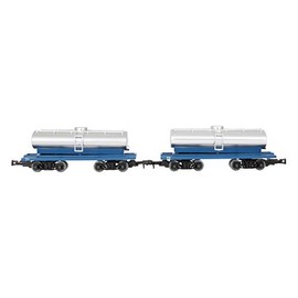 Railway Collection Railway Collection Narrow Gauge 80 Fibbei Simple Orbital Milk Tank Car, Set of 2 Car Diorama Supplies (Manufacturer's First Order Limited Production)