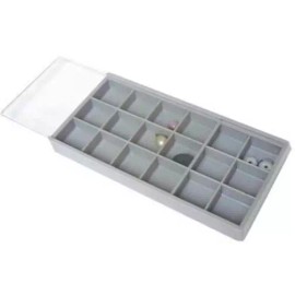 FindingKing 18 Compartment Storage Tray Beads Gems Diamonds Findings Jewelry Craft Container
