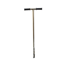 LGXEnzhuo Twist Type Soil Sample Prob Stainless Steel Soil Boring Drill T Handle Soil Test Tool with Sample Ejector for Soil Sampling 1.7inch Diameter