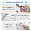 COMSTICKC Thicker White Peel and Stick Backsplash Tile, 10 Pcs