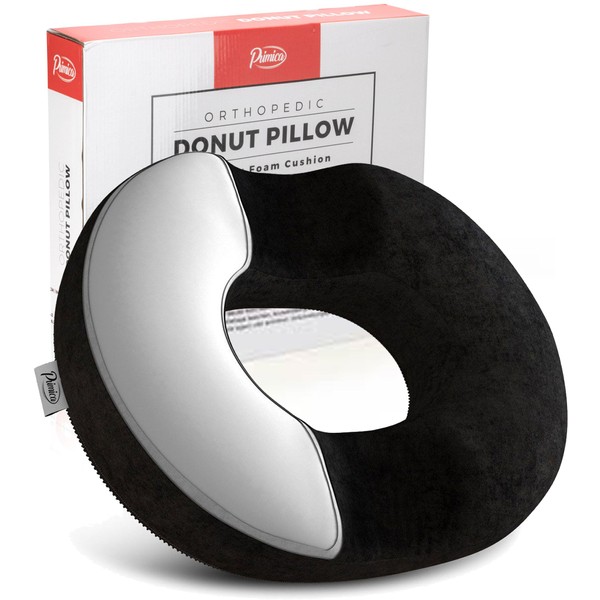 Donut Pillow, Tailbone Pain Relief, Hemorrhoid & Postpartum Cushion for Men and Women, Helps Ease Discomfort from Tailbone, Hemorrhoids, Pregnancy, Surgery (Original)