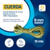 24tarpp Cuerda 6MM Amarilla SOGA para Amarre Multiusos Lazo para