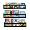 AZSKY Classic Nursery Book Shelves Black Wooden Floating Shelves Wall
