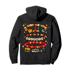 Atlanta City Charm Friendship Bracelet Bead Art Pullover Hoodie