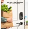Veise Smart Locks for Front Door, 2 Lever Handle Set,