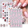 Valentines Day Nail Art Stickers Decals, Love Heart Nail Decorations,