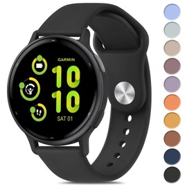 Meliya Bands Compatible with Garmin Vivoactive 5 / Vivoactive 3 Watch Band, Garmin Venu 2 Plus / Venu Sq / Venu Watch Bands Women Men, Soft Silicone Sport Replacement Strap for Garmin Vivoactive 5,