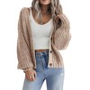 HOTOUCH Womens Cardigan Short Chunky Cardigans Long Sleeve Jumpers Open