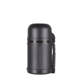 Lifeventure Double Walled Thermally Induced Widemouth Vacuum Flask For Food Or Drink - Hot For Up To 8 Hours, Cold For 12 Hours - 800ml, Dark Grey