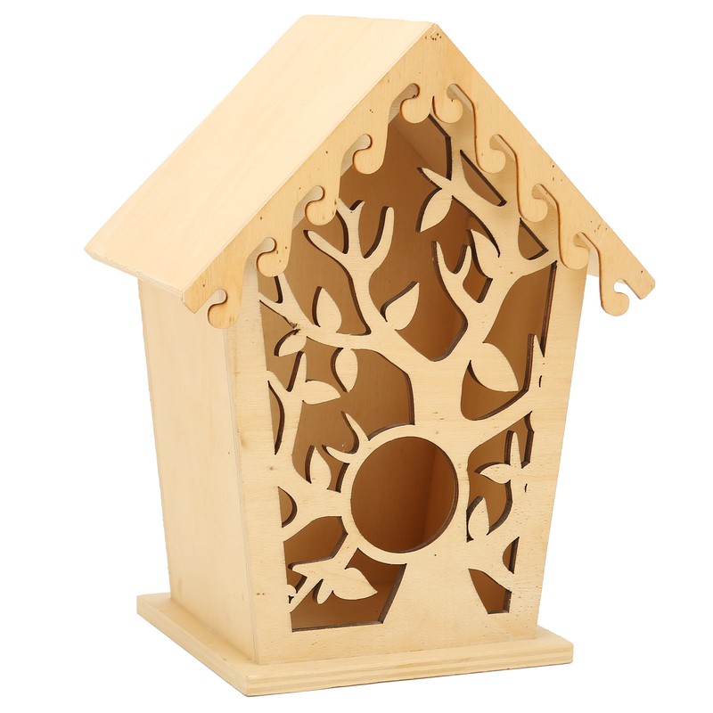 Bird Nests Hollow Tree Leaves Patterns Bird House Bird Cage